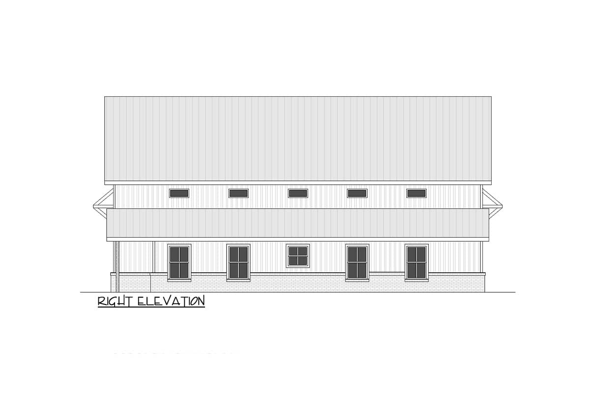 Plan 810070RBT: Modern Farmhouse Barndominium House Plan with Massive RV Garage and Workshop - Image #4 - Barndominium, Country, Farmhouse, Modern Farmhouse, New American