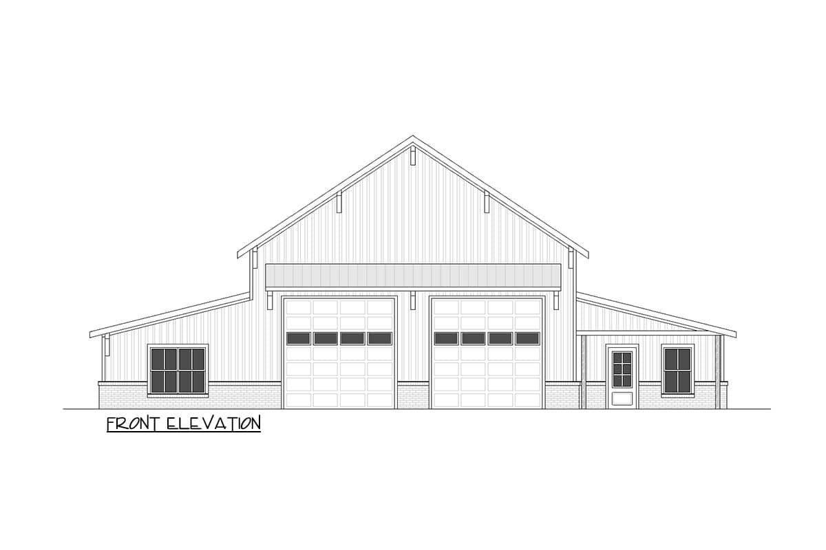 Plan 810070RBT: Modern Farmhouse Barndominium House Plan with Massive RV Garage and Workshop - Image #3 - Barndominium, Country, Farmhouse, Modern Farmhouse, New American