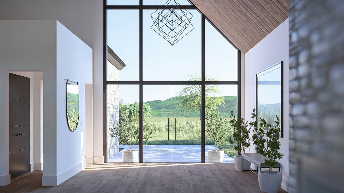Plan 623690DJ: Modern Barndominium House Plan with 2 Bedrooms and 4-Car Garage - Image #12 - Barndominium, Modern