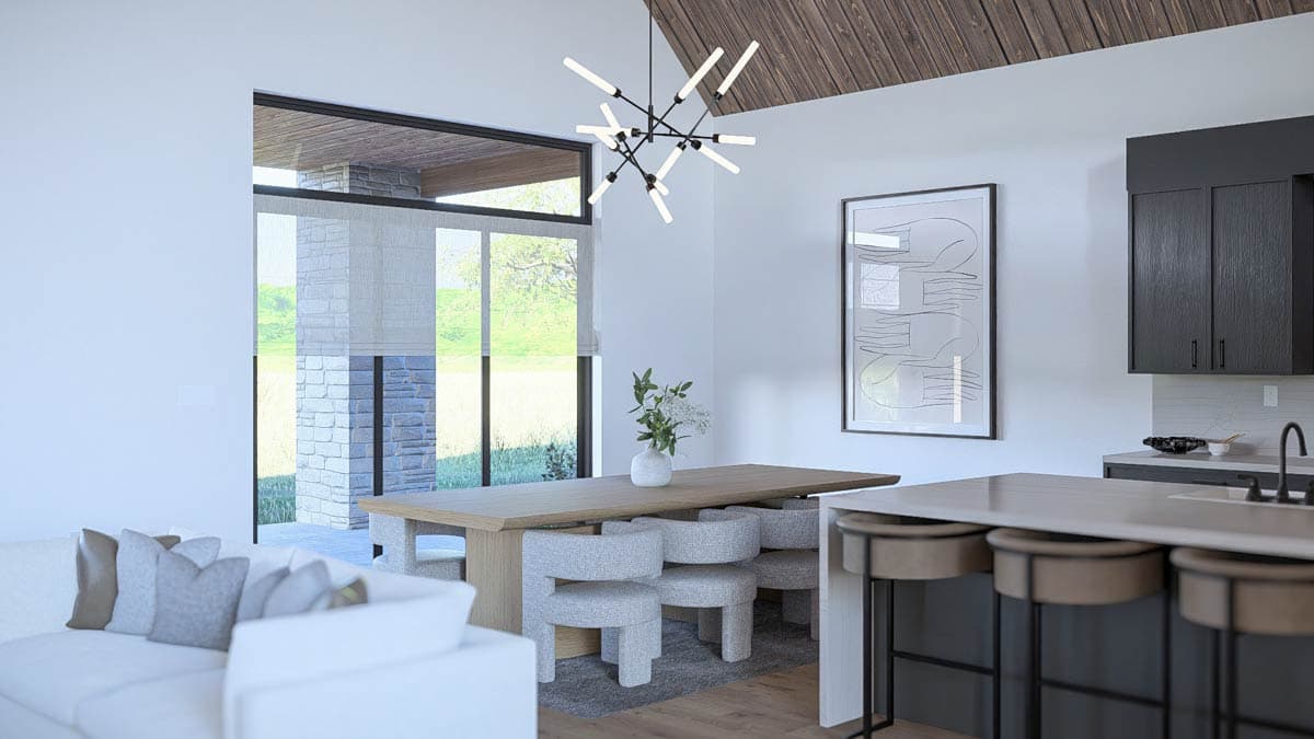 Plan 623690DJ: Modern Barndominium House Plan with 2 Bedrooms and 4-Car Garage - Image #18 - Barndominium, Modern