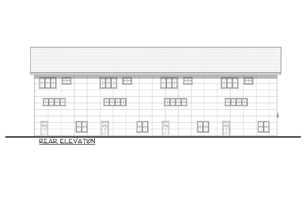 Plan 850059PKE: Modern Quadplex House Plan with Four Spacious Units and Garages - Image #11 - Modern, Northwest