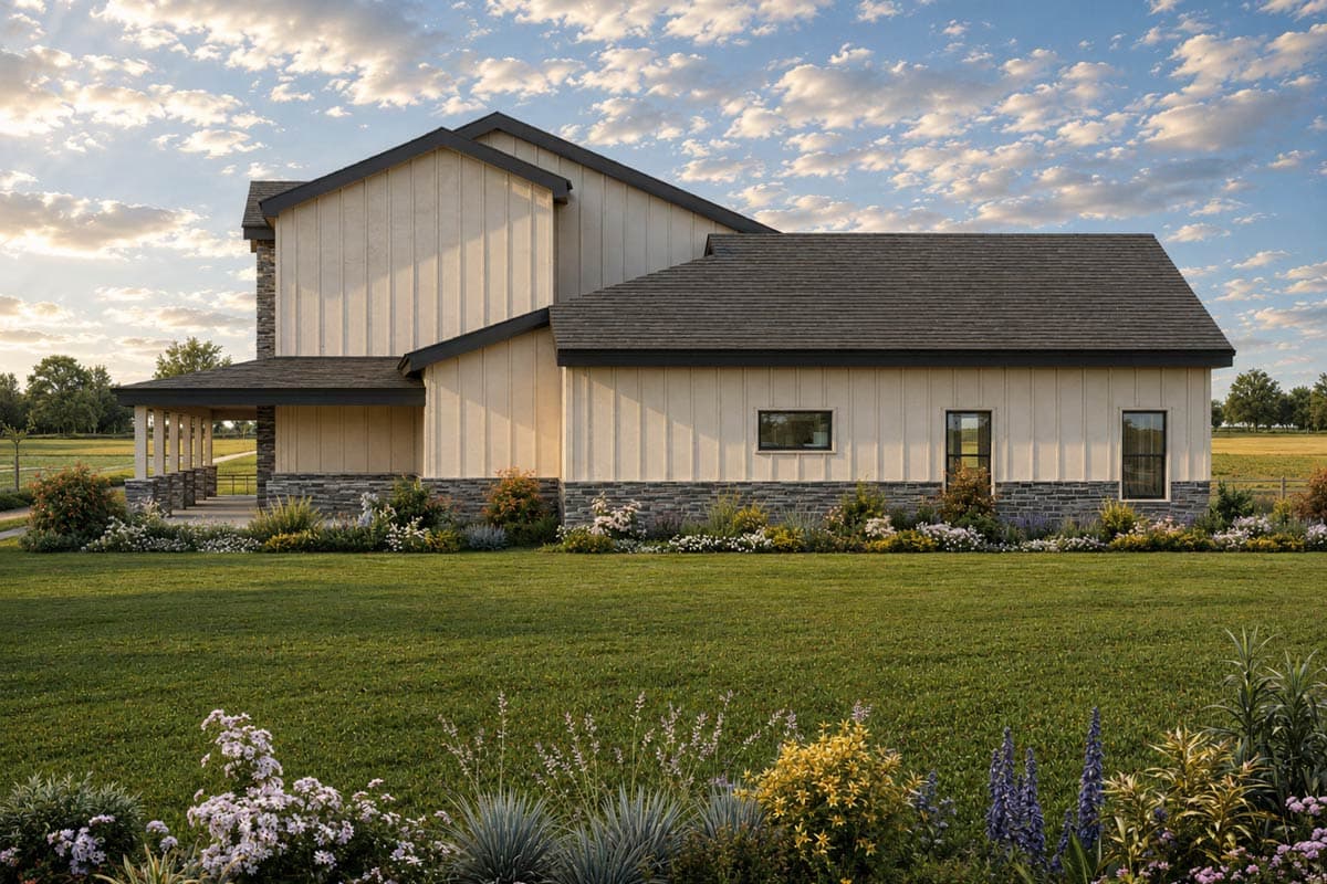 Plan 850060PKE: New American House Plan with 4 Bedrooms and Wraparound Porch - Image #4 - New American