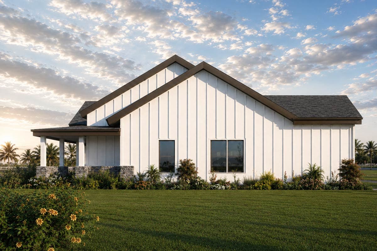 Plan 850063PKE: Charming Country Farmhouse House Plan with Three Bedrooms and Bonus Room - Image #4 - Country, Farmhouse, New American