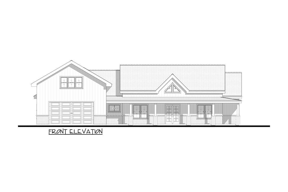 Plan 850063PKE: Charming Country Farmhouse House Plan with Three Bedrooms and Bonus Room - Image #9 - Country, Farmhouse, New American
