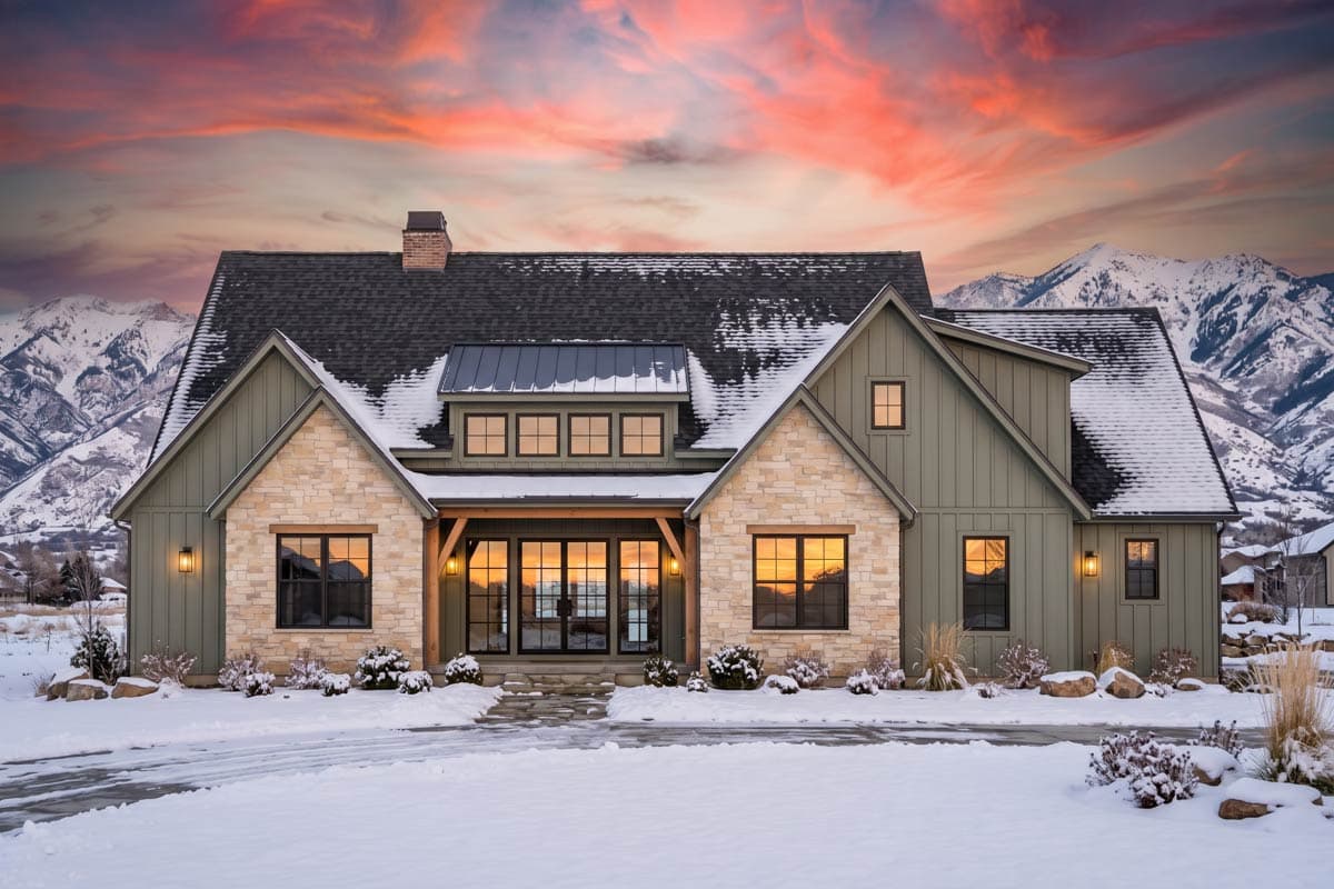 Plan 818229JSS: Modern Farmhouse House Plan with 4 Bedrooms and Bonus Room - Image #4 - Country, Craftsman, European, Farmhouse, Modern Farmhouse
