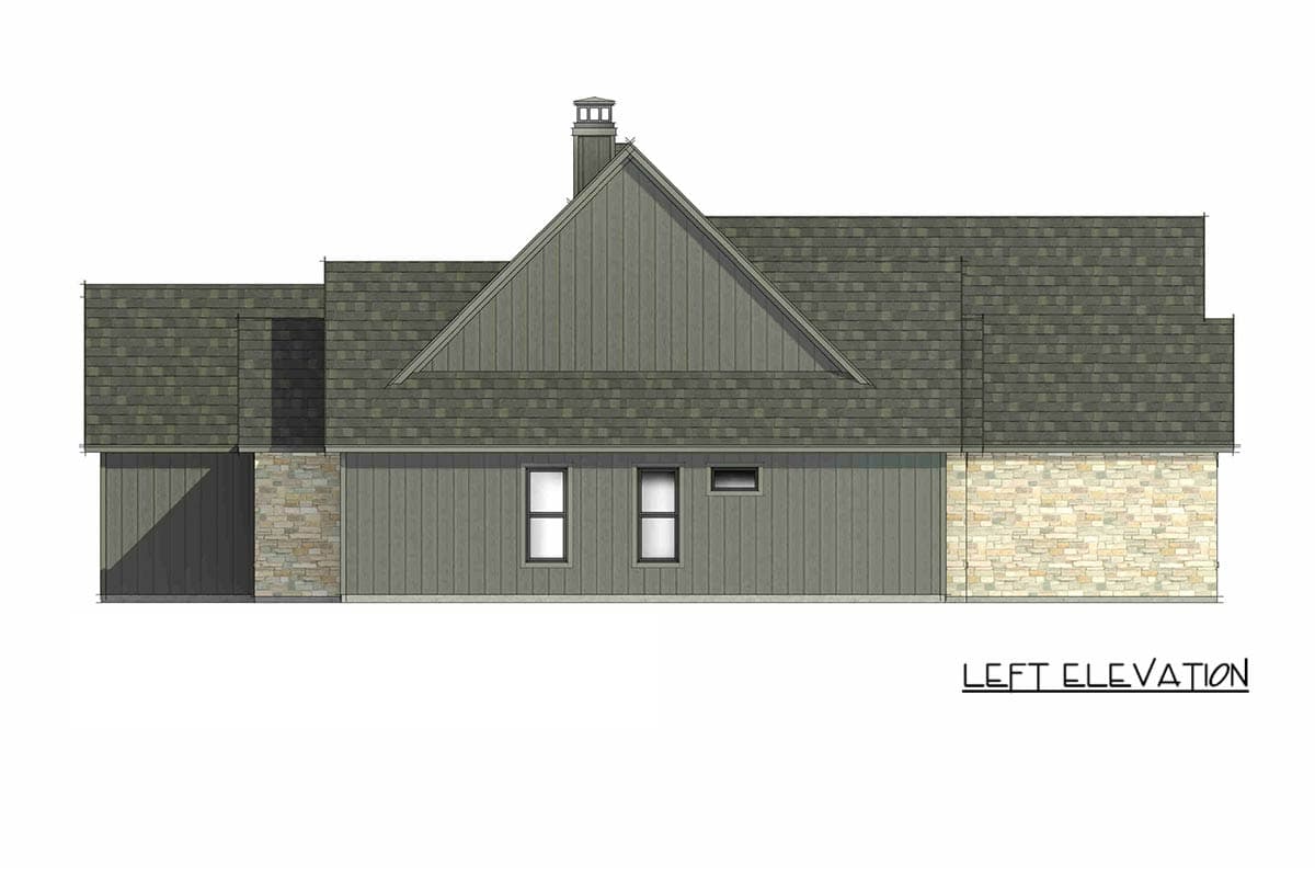 Plan 818229JSS: Modern Farmhouse House Plan with 4 Bedrooms and Bonus Room - Image #6 - Country, Craftsman, European, Farmhouse, Modern Farmhouse