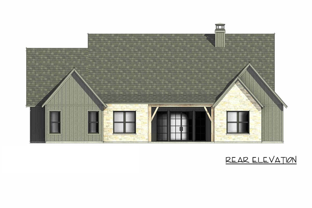 Plan 818229JSS: Modern Farmhouse House Plan with 4 Bedrooms and Bonus Room - Image #7 - Country, Craftsman, European, Farmhouse, Modern Farmhouse