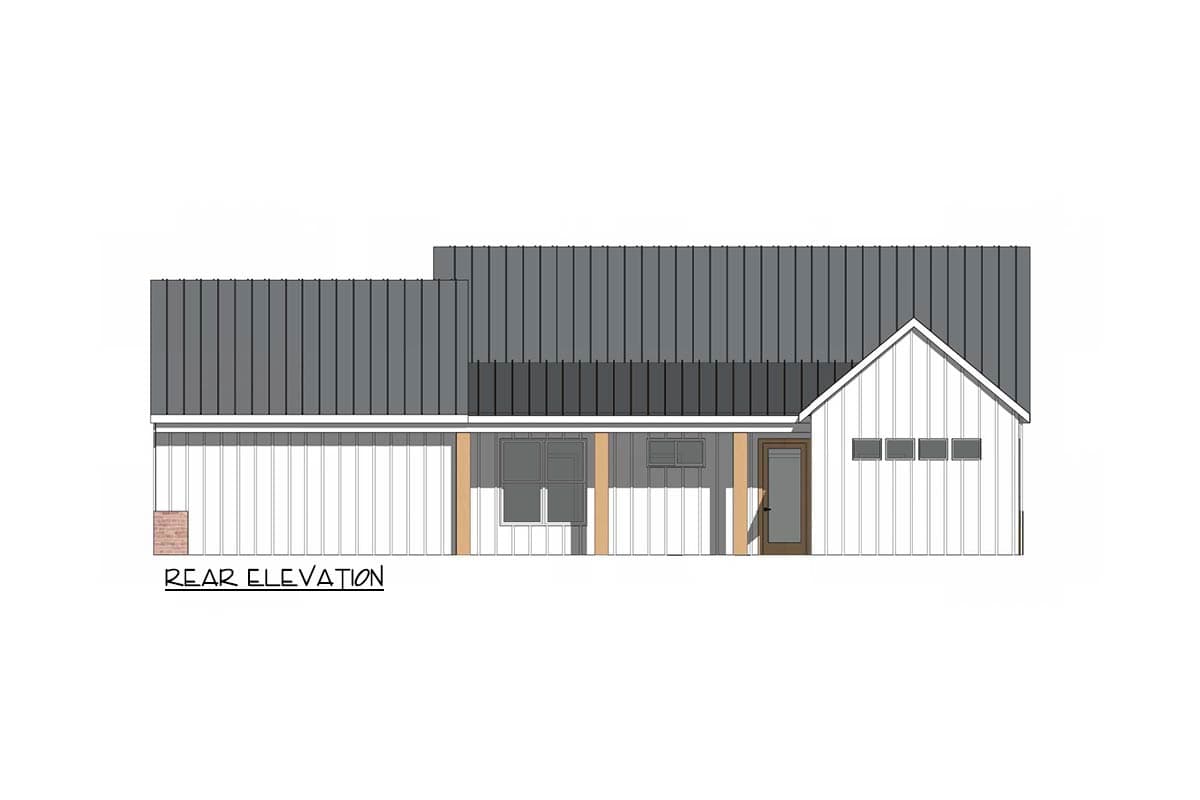 Plan 420219WNT: Modern Farmhouse House Plan with Split Bedrooms and Covered Porches - Image #4 - Farmhouse, Modern, Modern Farmhouse, New American