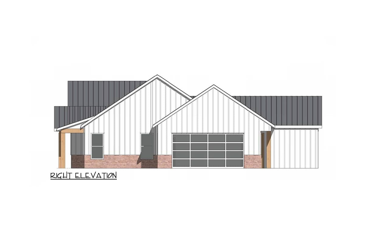 Plan 420219WNT: Modern Farmhouse House Plan with Split Bedrooms and Covered Porches - Image #5 - Farmhouse, Modern, Modern Farmhouse, New American