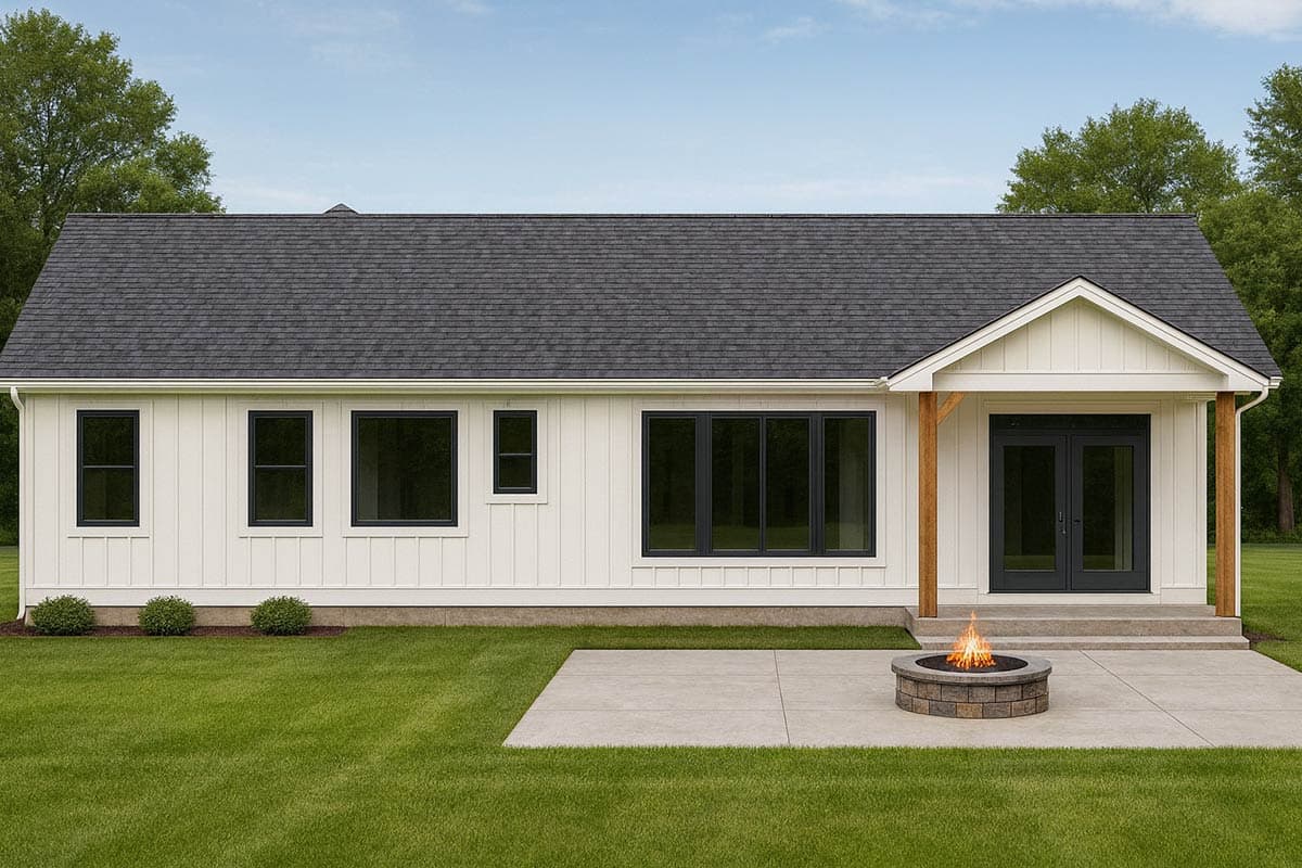 Plan 267128SPK: 1,600 Sq Ft Craftsman Rancher with Tray Ceiling Great Room and Covered Patio - Image #4 - Craftsman, Modern Farmhouse, Ranch, Traditional