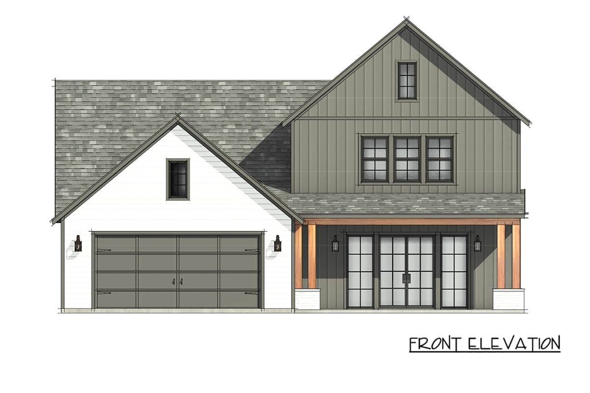 Plan 818230JSS: Four Bedroom Farmhouse House Plan with Main Level Primary Suite - Image #6 - Country, Farmhouse, Traditional