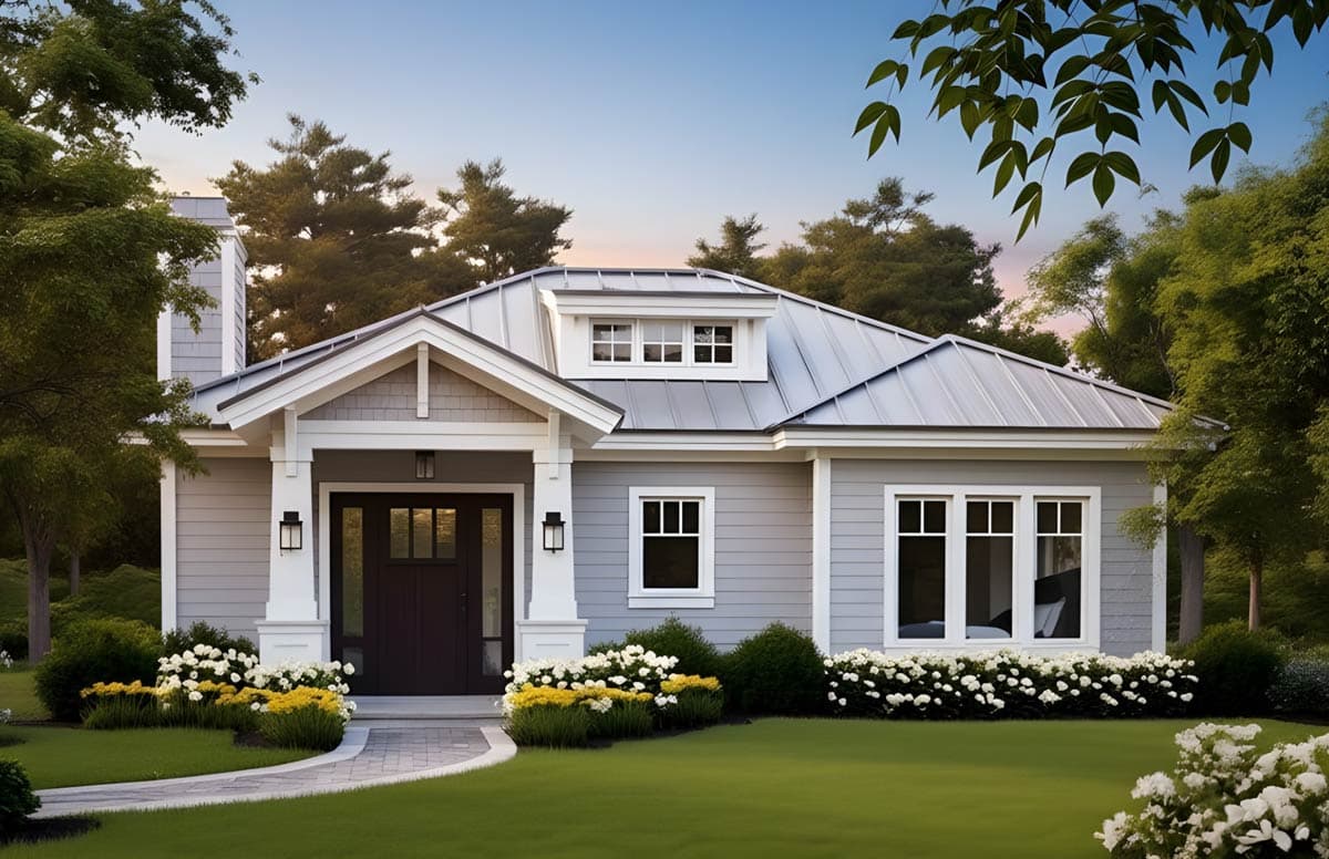 Charming One Bedroom Coastal Cottage House Plan with Covered Lanai