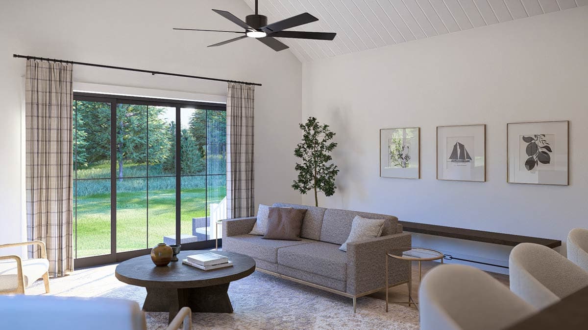Plan 623694DJ: Country House Plan with Three Bedrooms and Attached Garage - Image #9 - Country