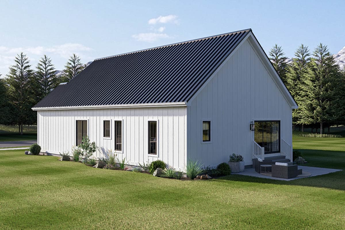 Plan 623694DJ: Country House Plan with Three Bedrooms and Attached Garage - Image #6 - Country