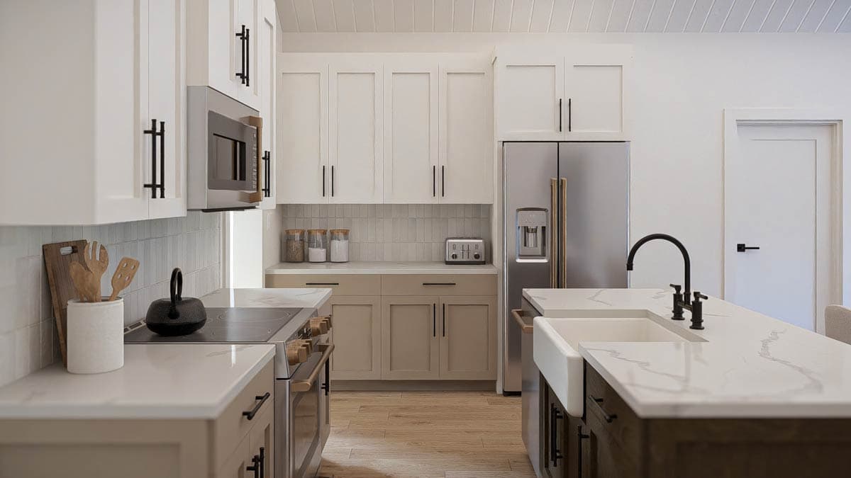 Plan 623694DJ: Country House Plan with Three Bedrooms and Attached Garage - Image #12 - Country