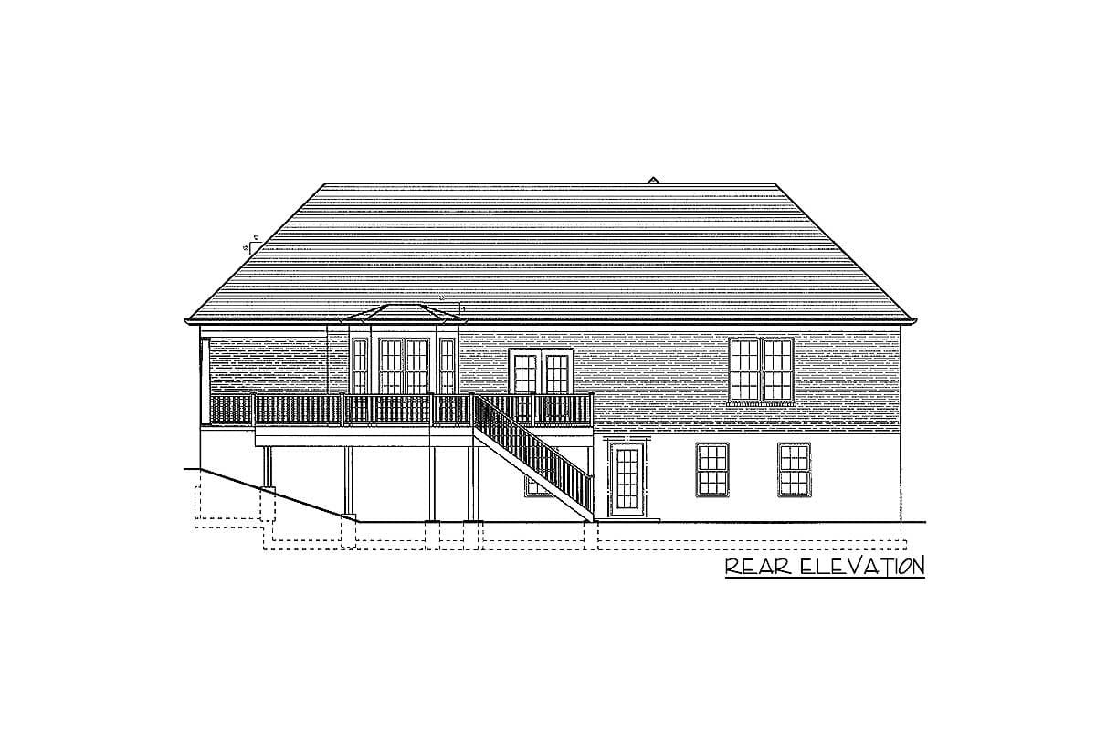 Plan 3971ST: One-Story House Plan with Grand Openings - 1860 Sq Ft - Image #7 - Ranch, Southern