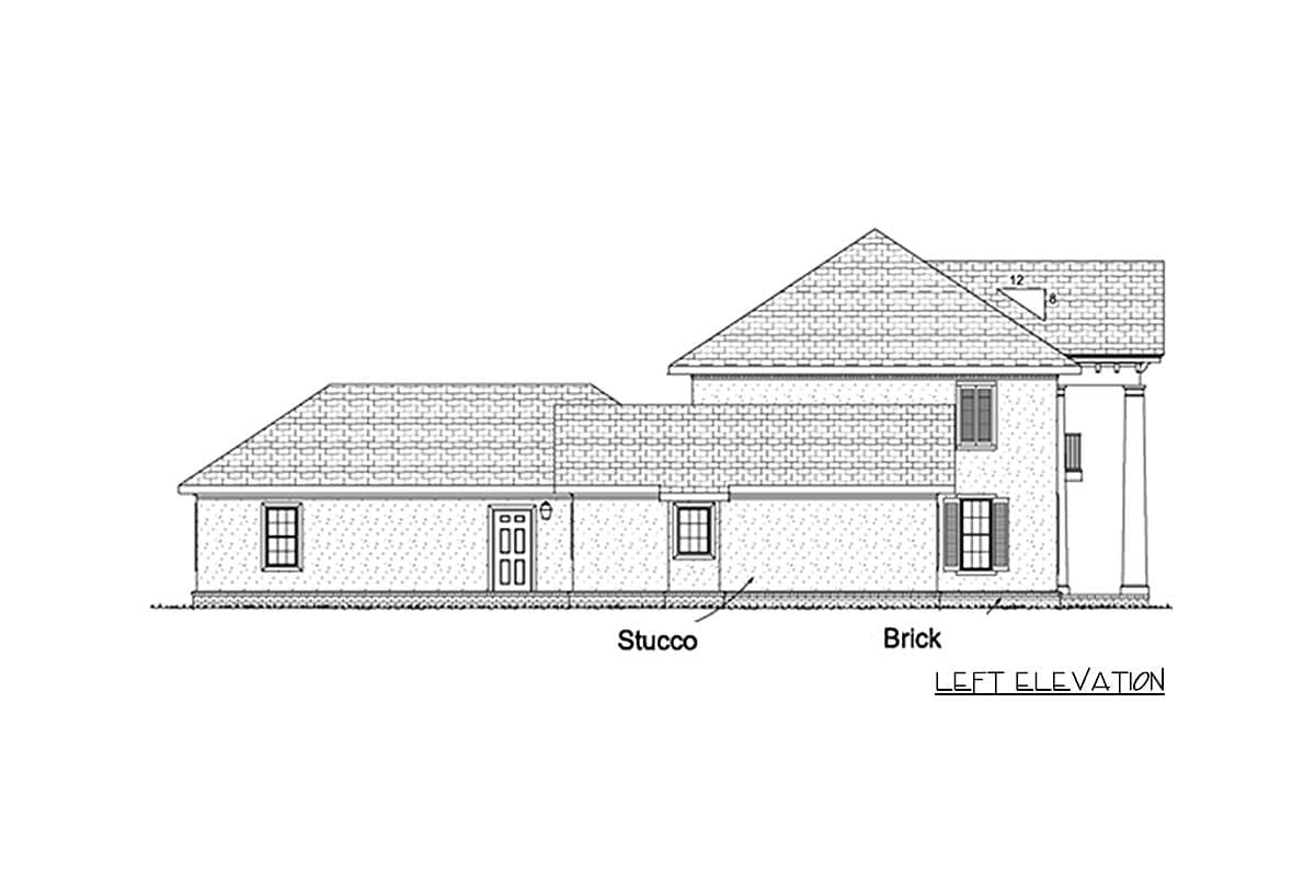 Plan 40120WM: Stately Mansion - Image #6 - Southern, Southern Traditional