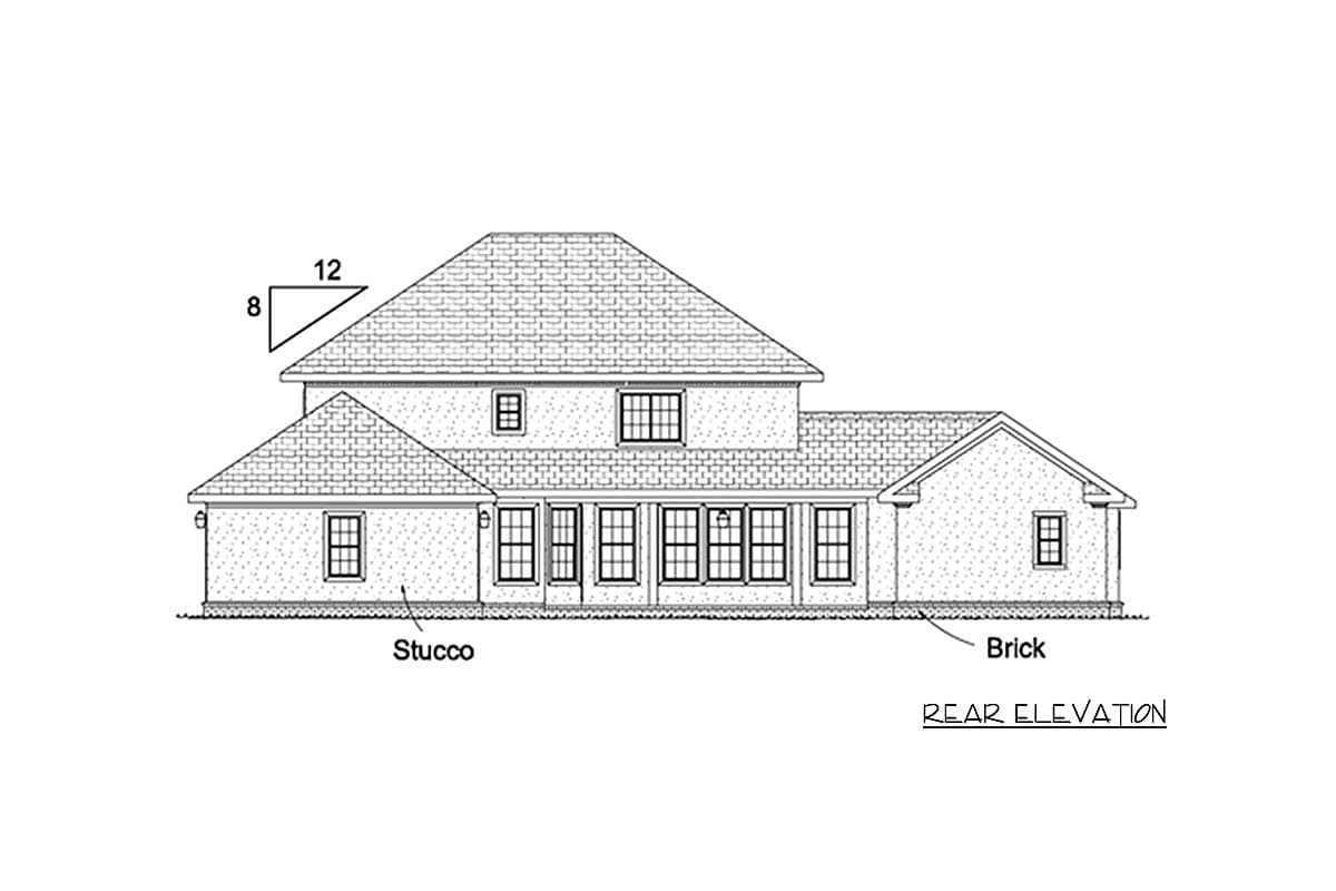 Plan 40120WM: Stately Mansion - Image #5 - Southern, Southern Traditional