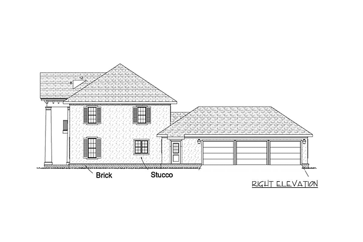 Plan 40120WM: Stately Mansion - Image #7 - Southern, Southern Traditional