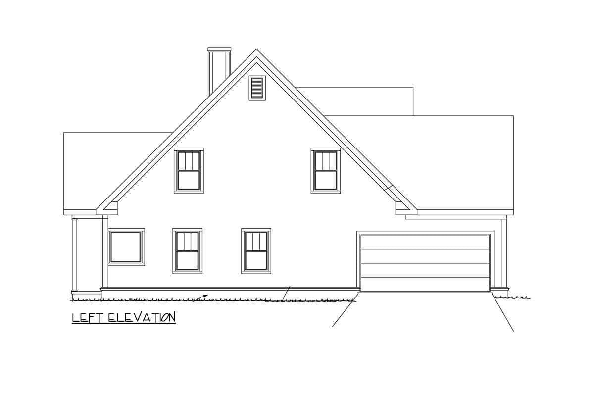 Plan 40132WM: Appealing Country Cottage - Image #5 - Cottage, Country, Farmhouse, New American, Traditional