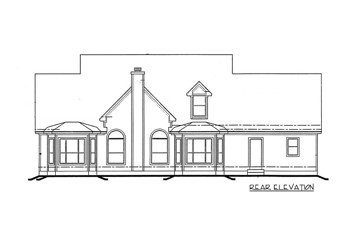 Plan 4031DB: 4-Bed Country Farmhouse Plan with Two-Story Great Room - 3072 Sq Ft - Image #9 - Country, Farmhouse, Hill Country, Southern