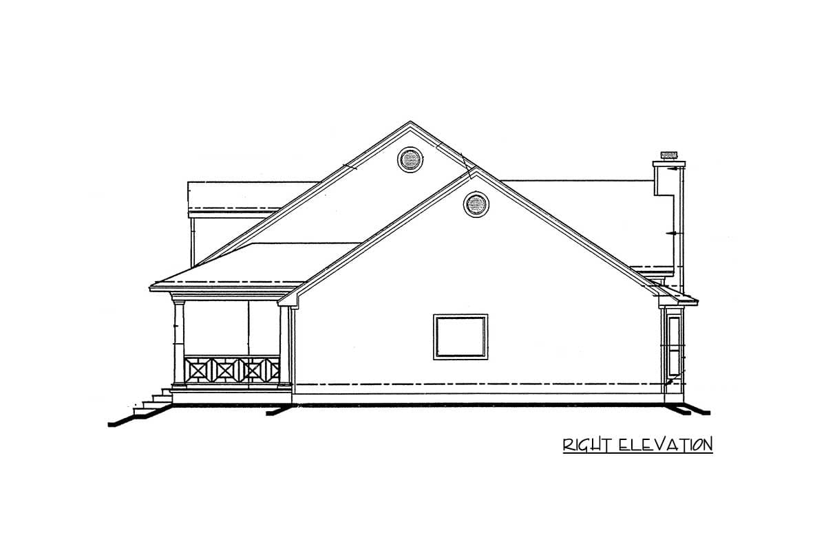 Plan 4031DB: 4-Bed Country Farmhouse Plan with Two-Story Great Room - 3072 Sq Ft - Image #10 - Country, Farmhouse, Hill Country, Southern