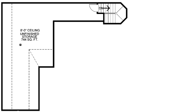 Plan 40409DB: One Story House Plan with Tudor Appeal and a Finished Lower Level - 4084 Sq Ft - Floor Plan - Storage
 - European, Tudor