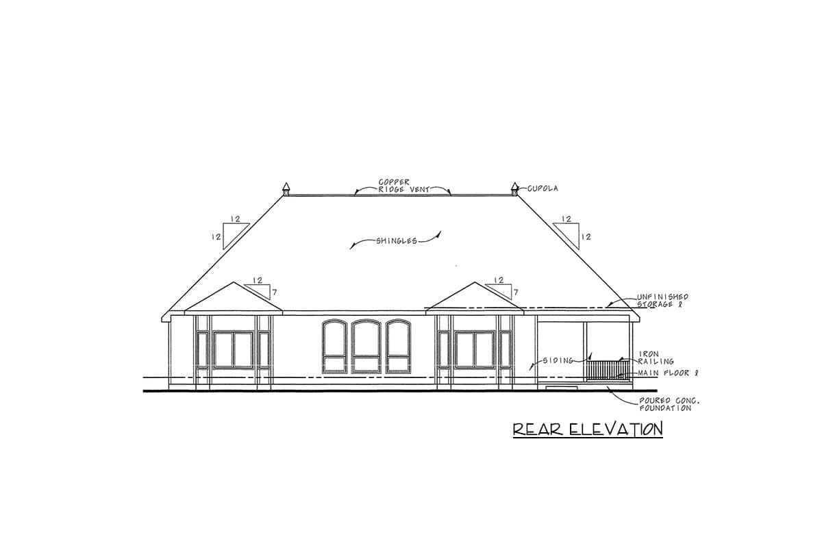 Plan 40409DB: One Story House Plan with Tudor Appeal and a Finished Lower Level - 4084 Sq Ft - Image #6 - European, Tudor
