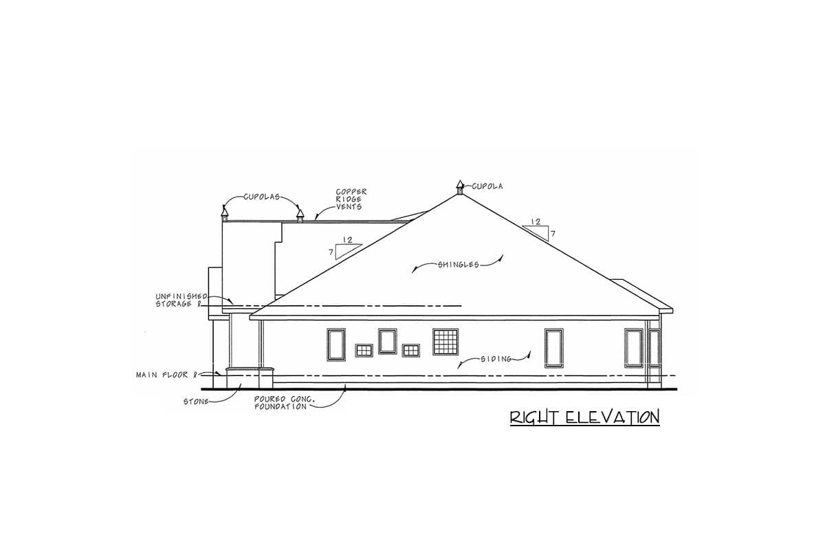 Plan 40409DB: One Story House Plan with Tudor Appeal and a Finished Lower Level - 4084 Sq Ft - Image #8 - European, Tudor