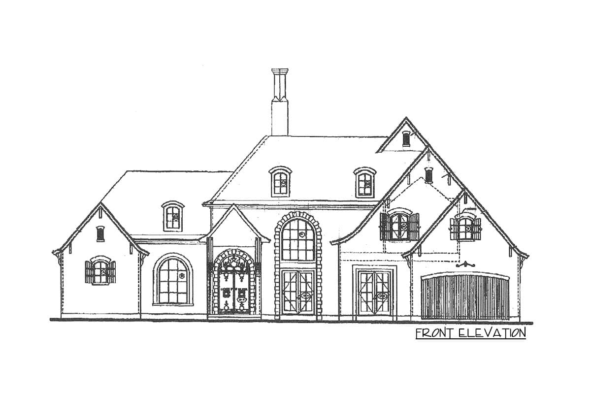 Plan 40444DB: Exceptional French Country Manor - Image #14 - European, French Country