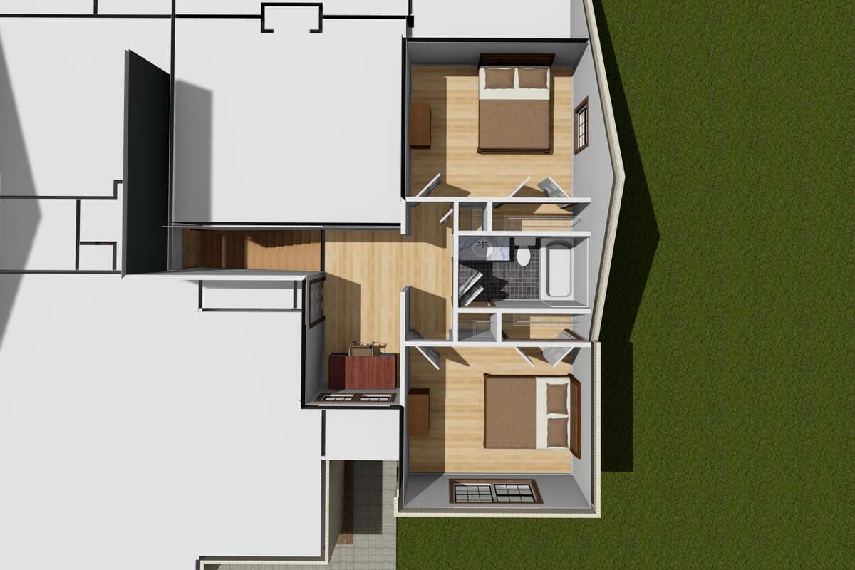 Plan 40509WM: Traditional House Plan with Optional Game Room - 2171 Sq Ft - Image #9 - Traditional