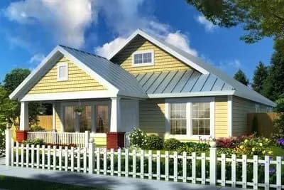 Flexible 3-Bedroom Cottage House Plan - 1260 Sq Ft
