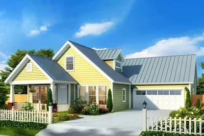 Flexible Two-Story Cottage - 1714 Sq Ft