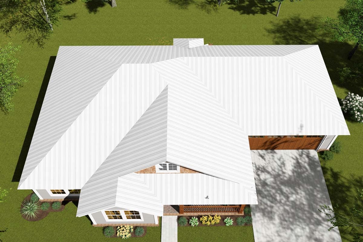 Plan 40519WM: Charming 3-Bed Southern Cottage with Attached Garage - 1286 Sq Ft - Image #7 - Cottage, Country, Southern, Traditional