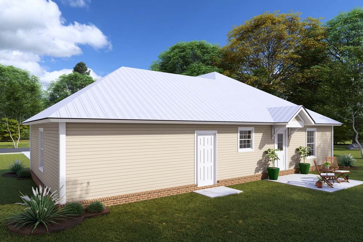 Plan 40521WM: Cute 3-Bed Southern Cottage with Options - Image #8 - Cottage, Southern