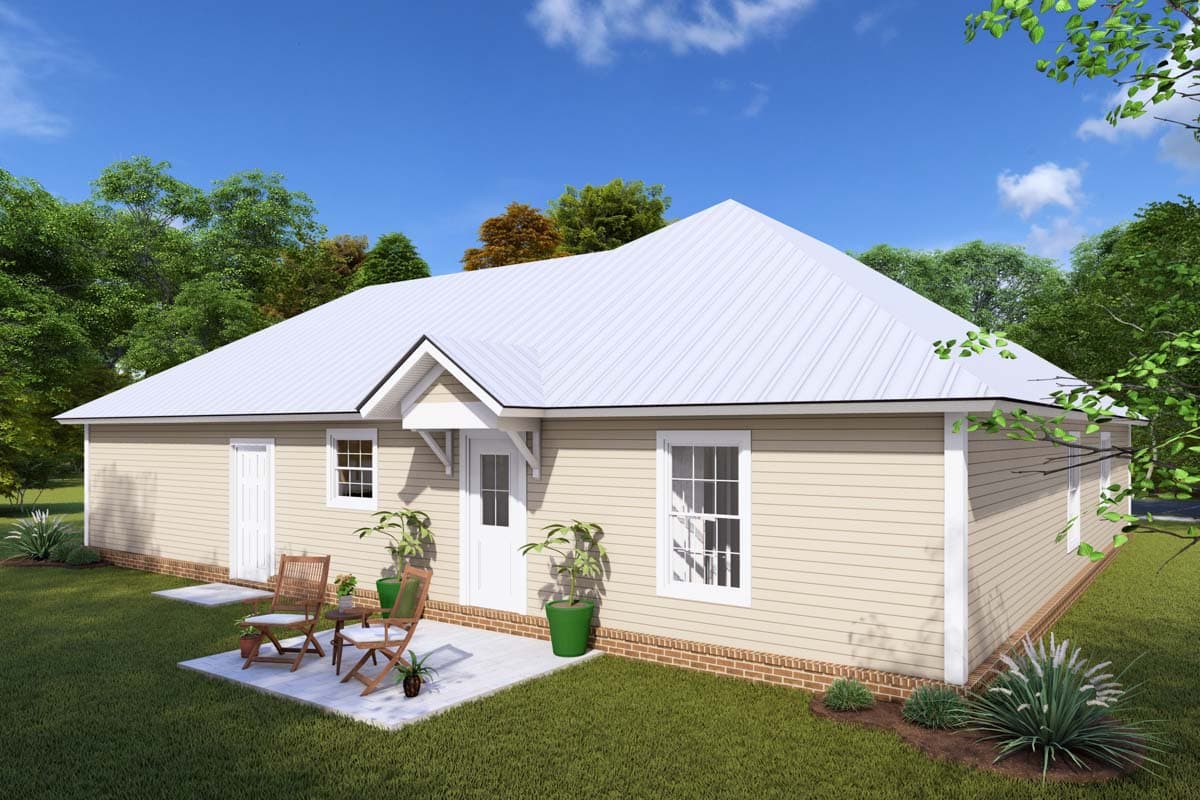 Plan 40521WM: Cute 3-Bed Southern Cottage with Options - Image #9 - Cottage, Southern
