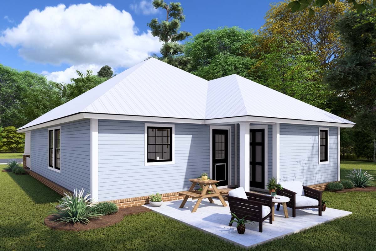 Plan 40522WM: Cute Southern Cottage with Options - Image #8 - Cottage, Southern