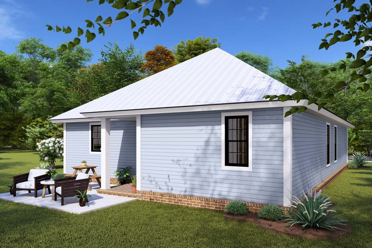 Plan 40522WM: Cute Southern Cottage with Options - Image #9 - Cottage, Southern