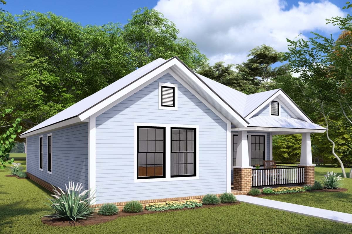 Plan 40522WM: Cute Southern Cottage with Options - Image #10 - Cottage, Southern