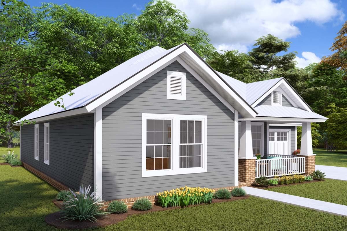 Plan 40523WM: Cute 3-Bed Southern Cottage House Plan with Options - Image #10 - Cottage, Southern