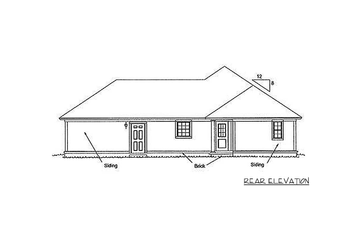 Plan 40523WM: Cute 3-Bed Southern Cottage House Plan with Options - Image #13 - Cottage, Southern