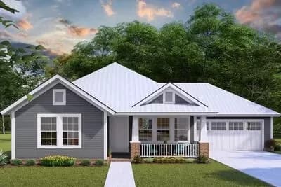 Cute 3-Bed Southern Cottage House Plan with Options