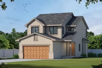 Traditional House Plan for a Narrow Lot