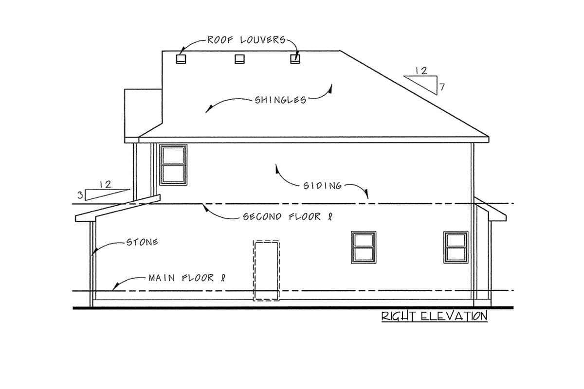 Plan 40627DB: House Plan With Flex Space - Image #4 - Traditional