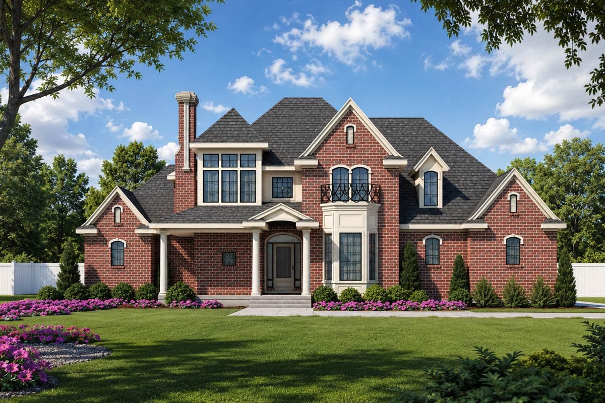 Plan 4074DB: 4-Bed Brick House Plan with Secluded In-Law Suite - 2639 Sq Ft - Image #10 - European, French Country, Traditional