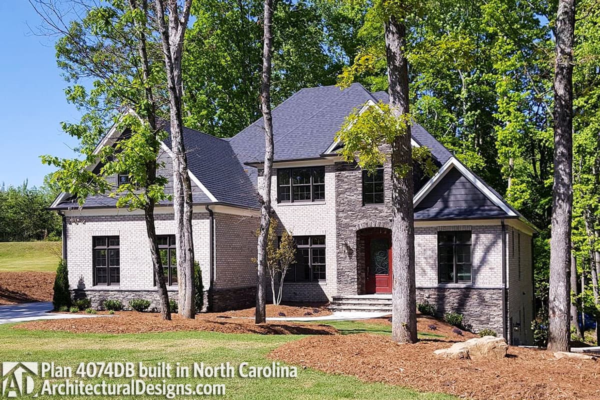 build gallery item - House Plan 4074DB comes to life in North Carolina