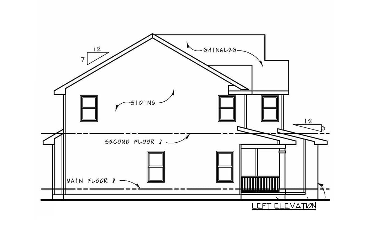 Plan 40783DB: Flex Room and Four Bedrooms - Image #11 - Country