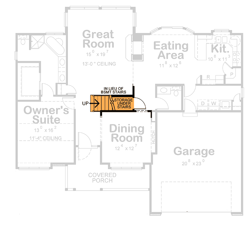 Plan 4086DB: 3-Bed Traditional House Plan with Bright and Inviting Great Room - Floor Plan - Optional Slab/ Crawl Foundation - Country, Traditional