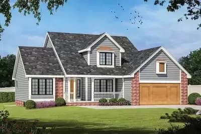 3-Bed Traditional House Plan with Bright and Inviting Great Room