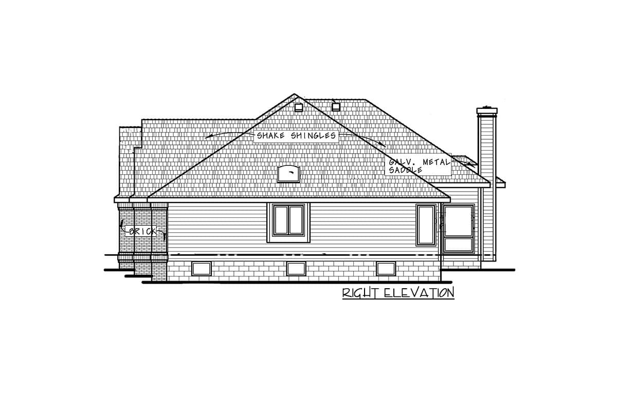 Plan 4087DB: One-Story House Plan with Flex Room - 1996 Sq Ft - Image #6 - Ranch, Traditional
